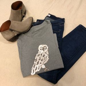 J. Crew Owl Collector Tee